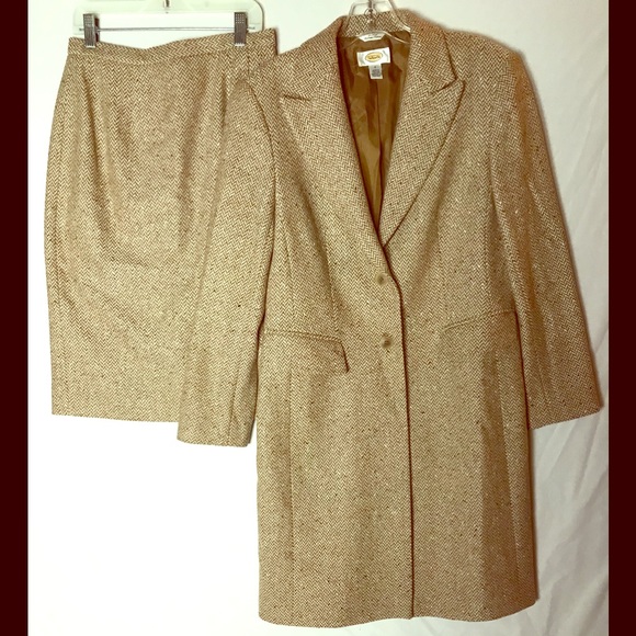 Talbots Other - Talbots_Tweed_Long Coat & Skirt Suit_Size 4 Talbots Other - Talbots_Tweed_Long Coat & Skirt Suit_Size 4